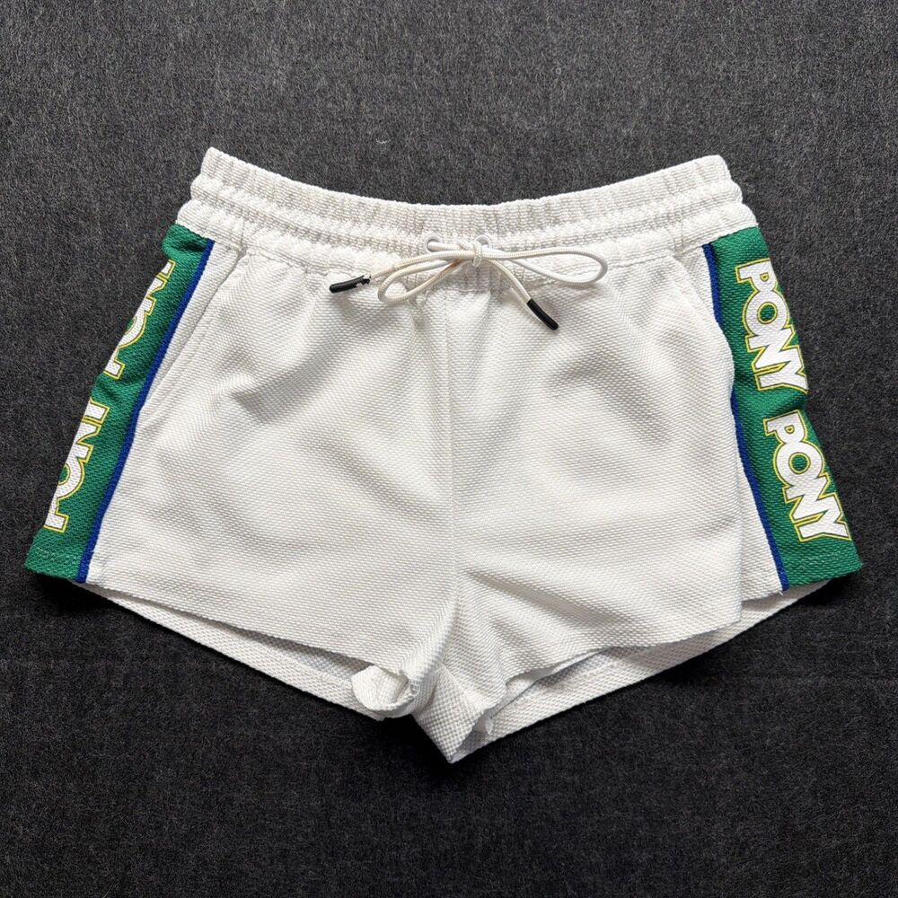 Forever 21 Pony Short Shorts White Gym Workout - Women’s Small